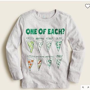 J. Crew Boys Size Small Long Sleeve Graphic Tee NWT